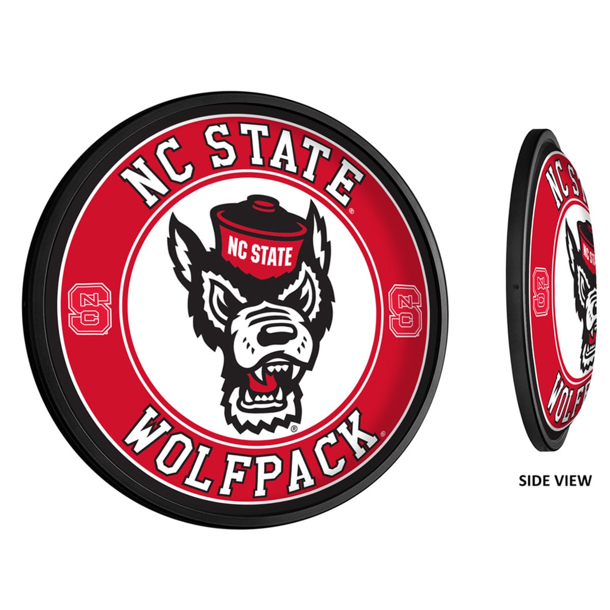 Round Led Wall Sign - Red/White - N